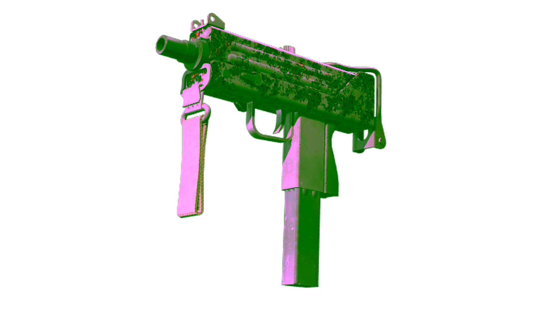 Display for Souvenir MAC-10 | Red Filigree (Battle-Scarred)