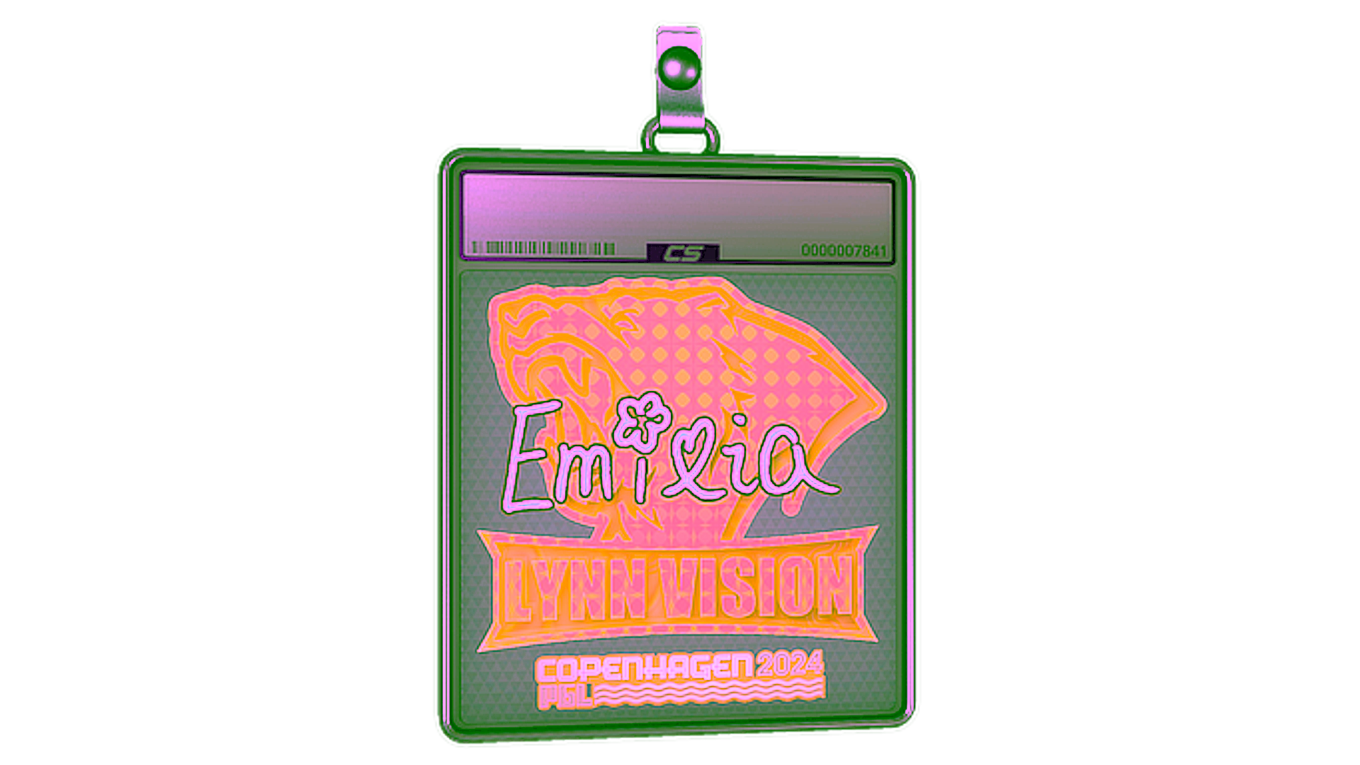 Display for Sticker Slab | EmiliaQAQ (Holo) | Copenhagen 2024