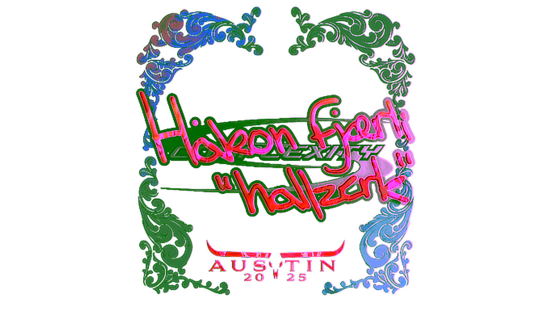 Visar för Sticker | hallzerk (Holo) | Austin 2025