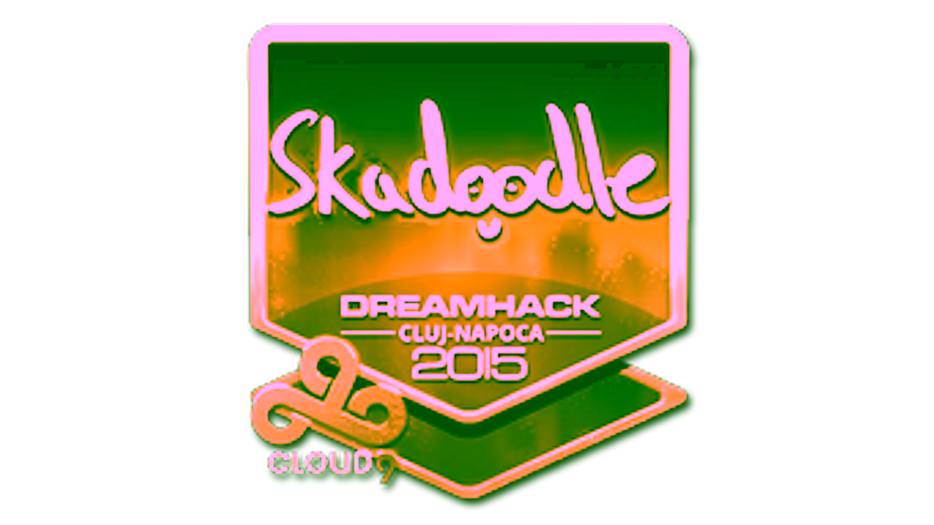 Display for Sticker | Skadoodle (Gold) | Cluj-Napoca 2015