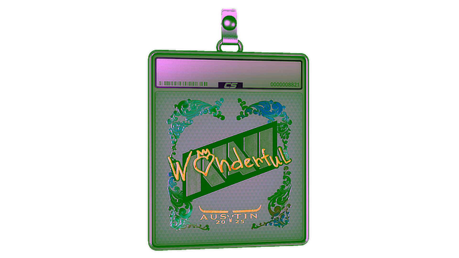 Affichage pour Sticker Slab | w0nderful (Holo) | Austin 2025