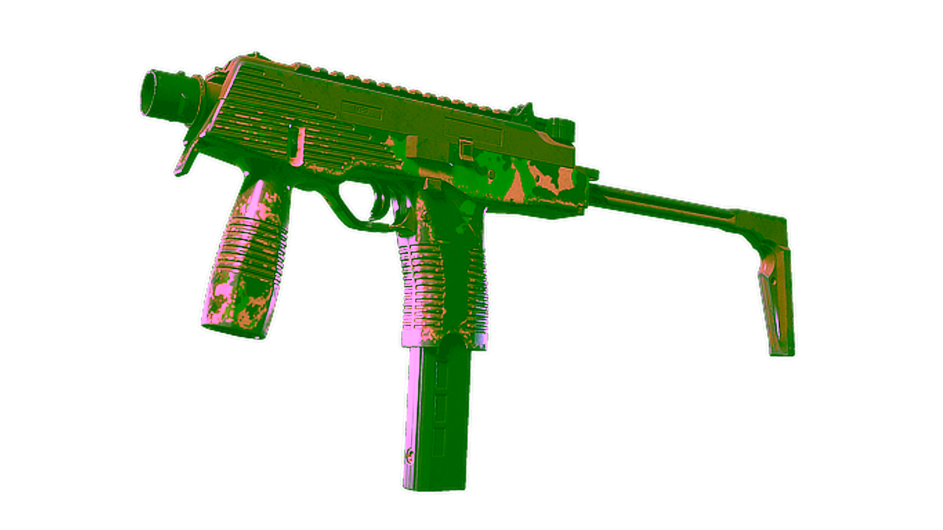 Display for Souvenir MP9 | Multi-Terrain (Well-Worn)