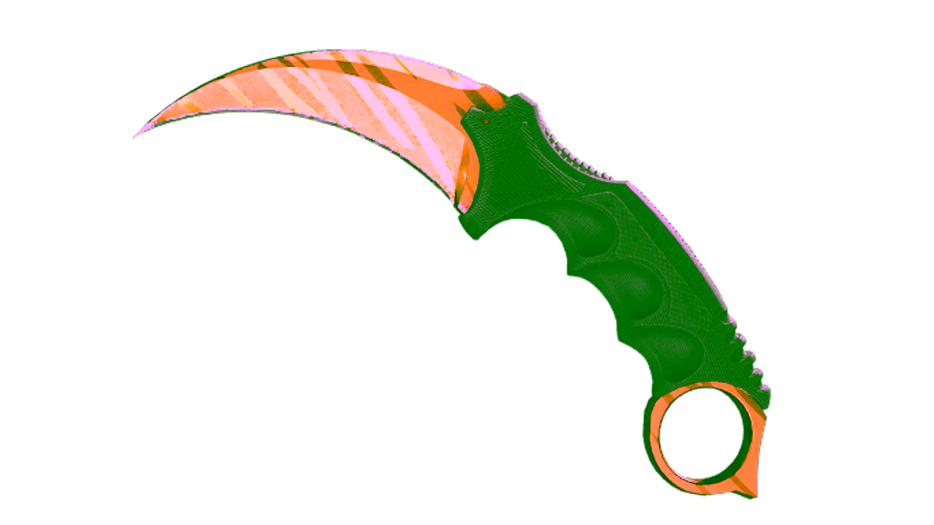 Дисплей для ★ StatTrak™ Karambit | Tiger Tooth (Minimal Wear)