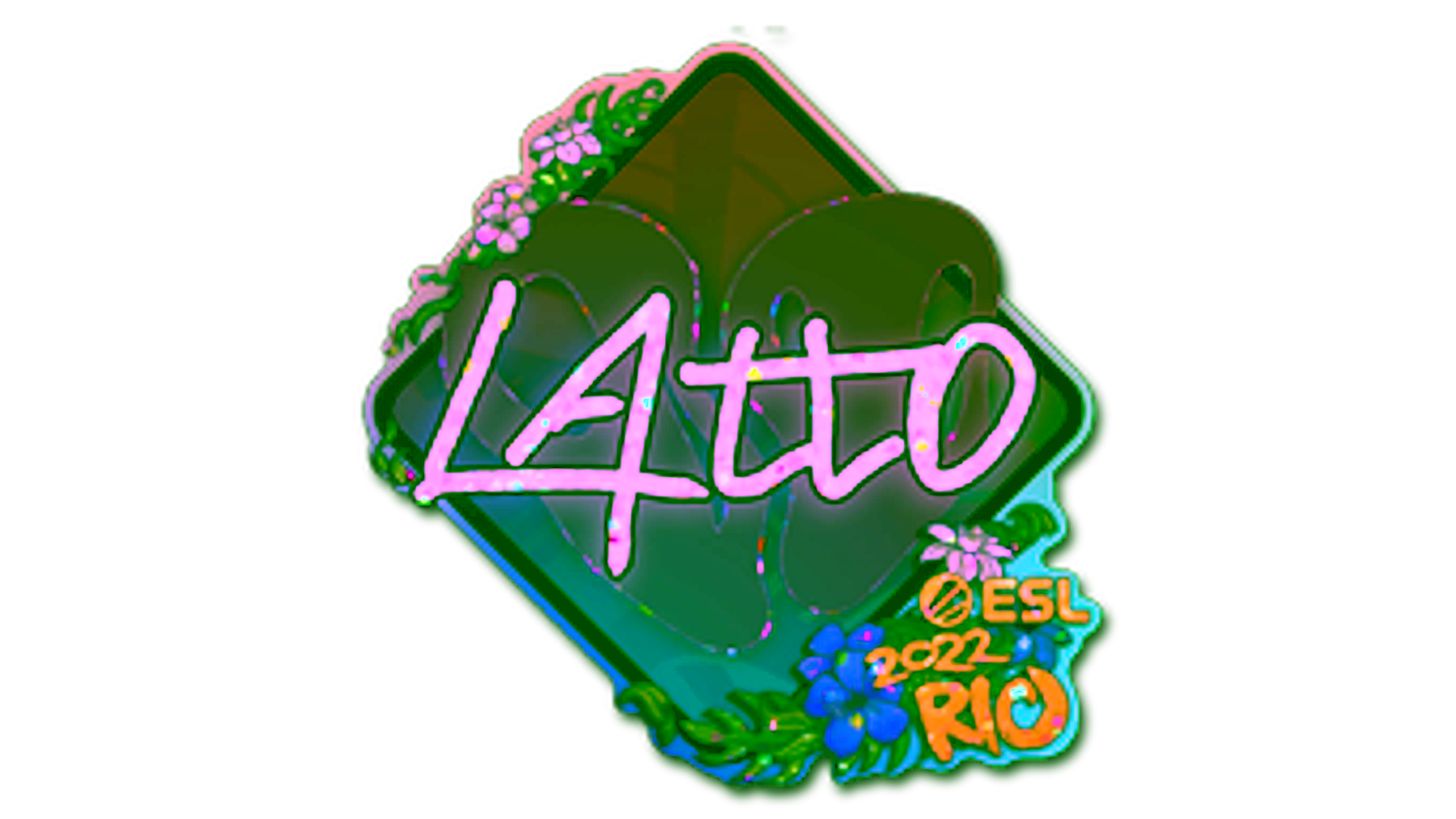 Exibição para Sticker | latto (Glitter) | Rio 2022