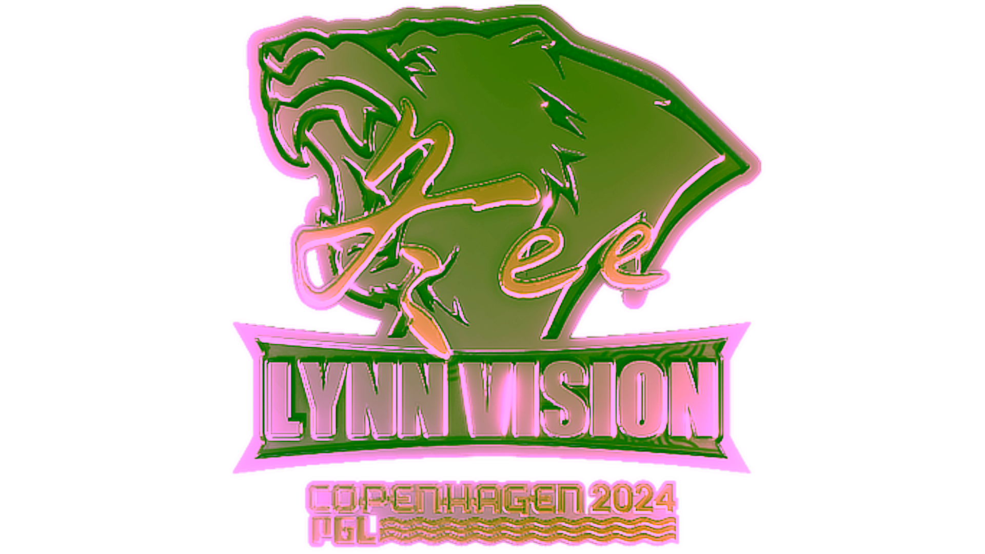 Display for Sticker | Jee (Gold) | Copenhagen 2024