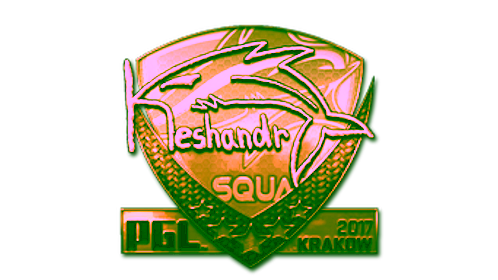 Display for Sticker | keshandr (Gold) | Krakow 2017