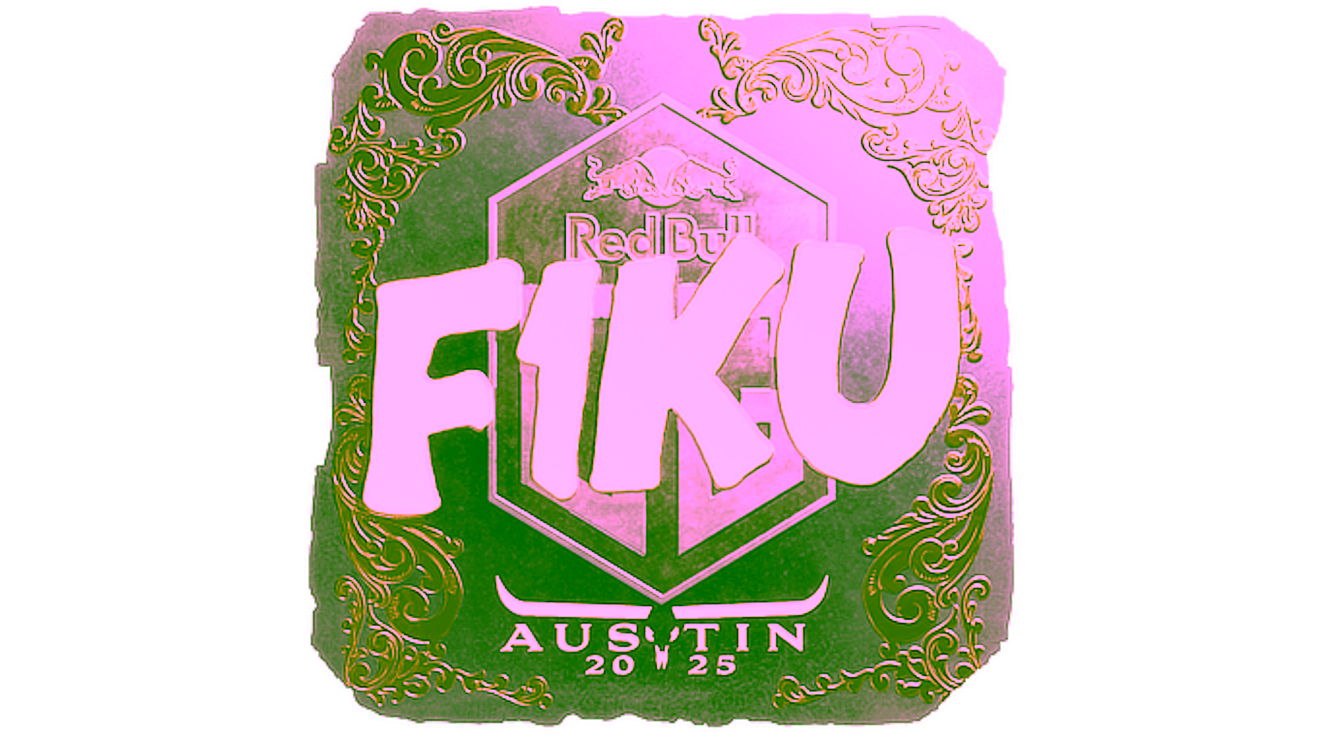 Display for Sticker | F1KU (Gold) | Austin 2025