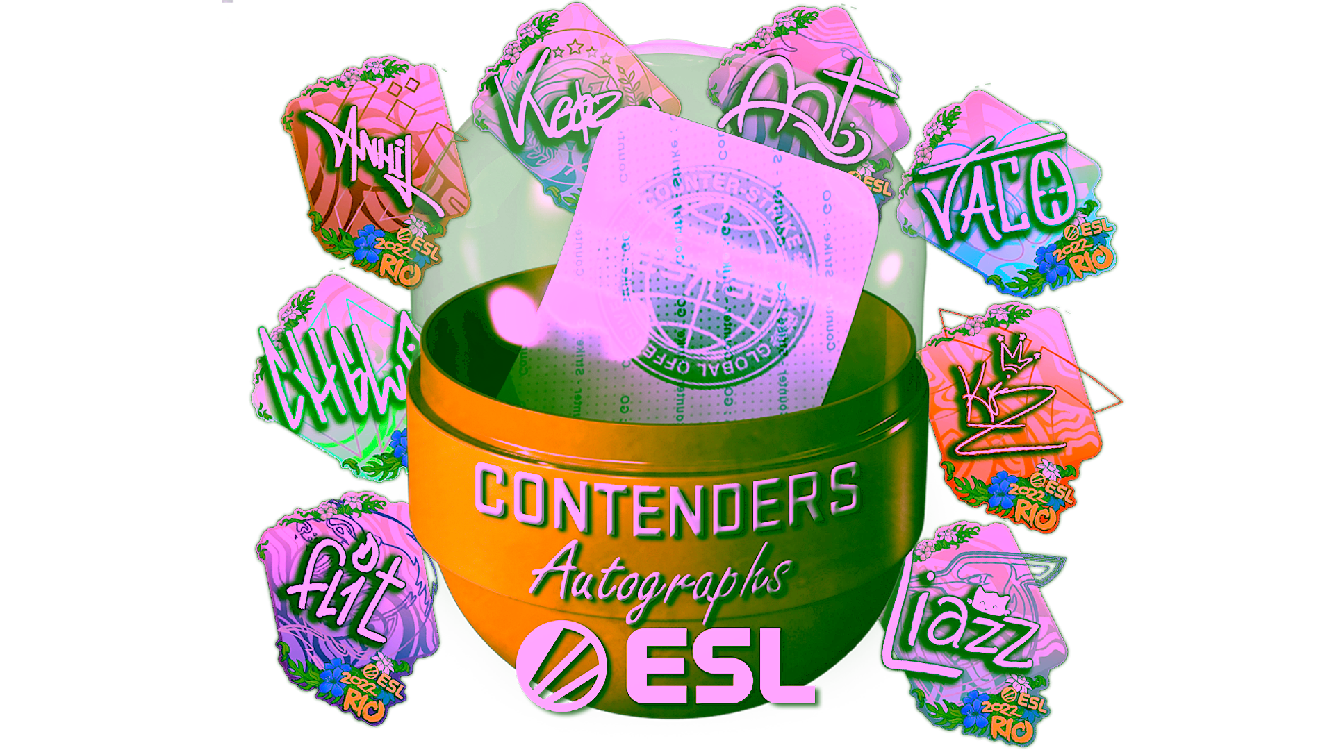 Display for Rio 2022 Contenders Autograph Capsule