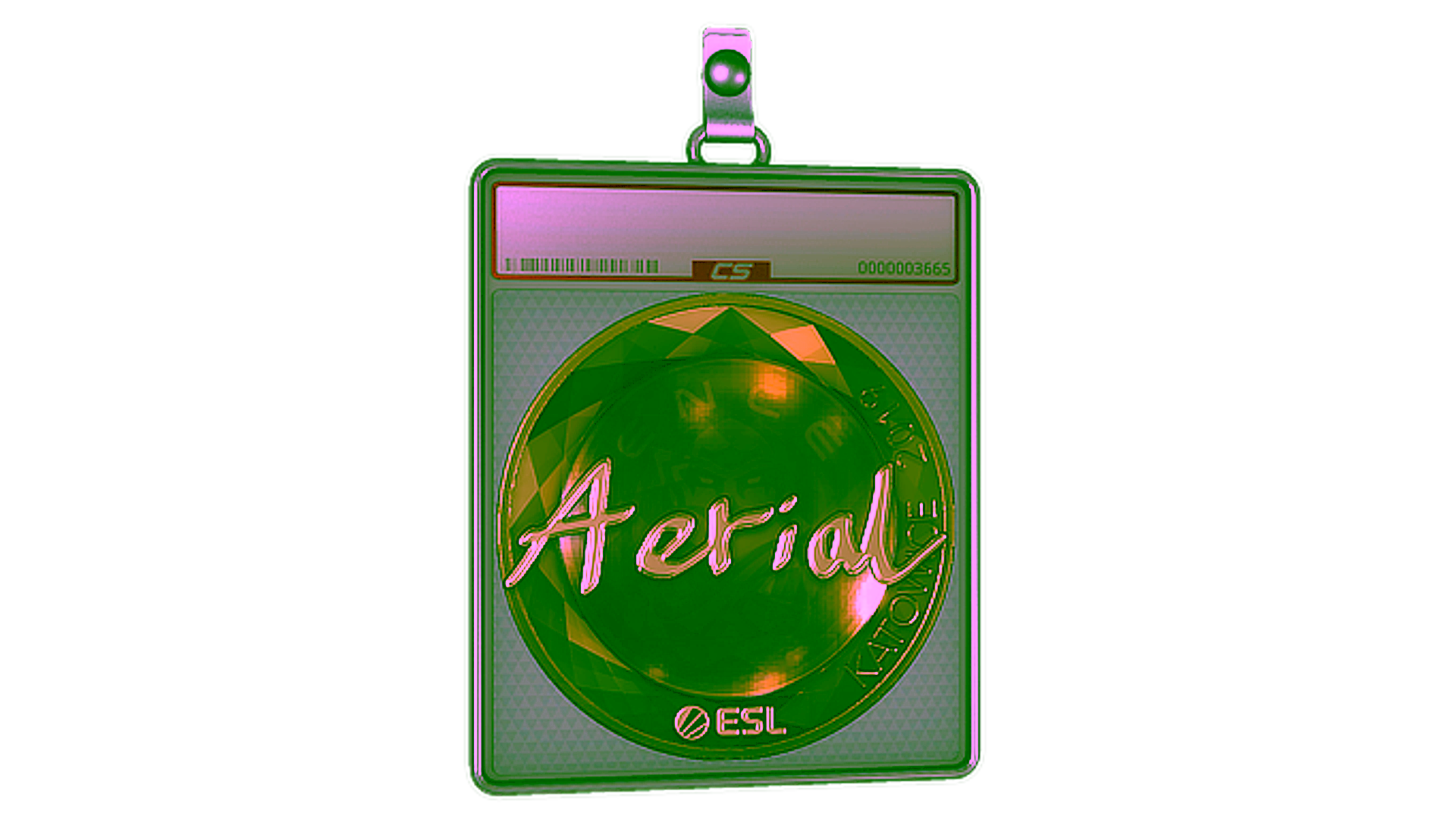 Visar för Sticker Slab | Aerial (Gold) | Katowice 2019