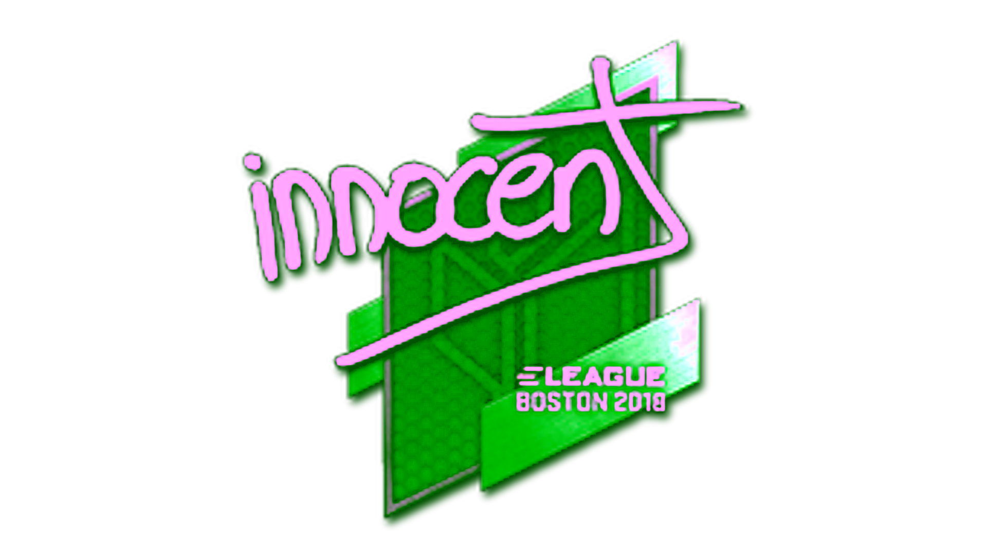 Display for Sticker | innocent | Boston 2018