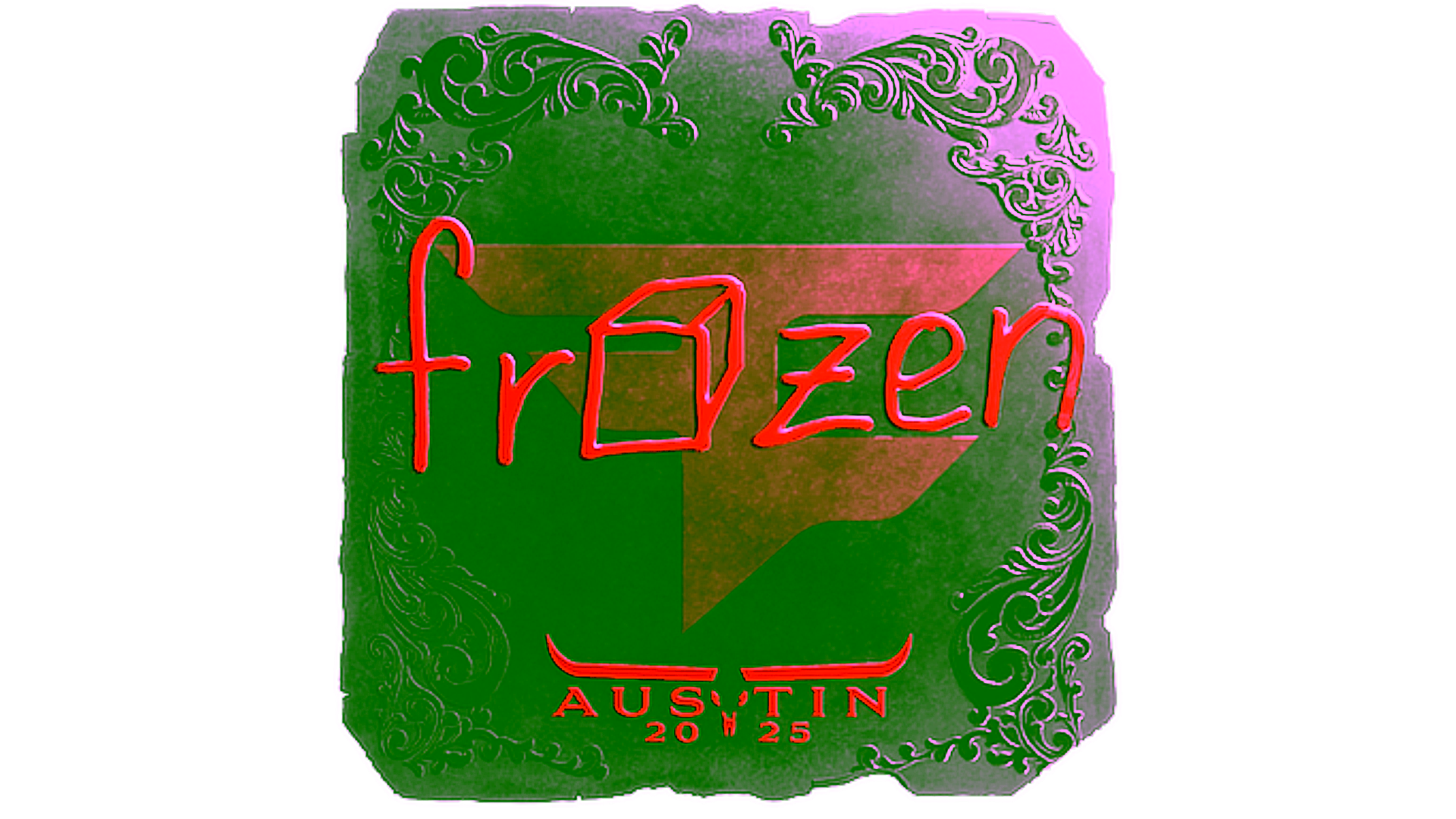 Display for Sticker | frozen (Foil) | Austin 2025