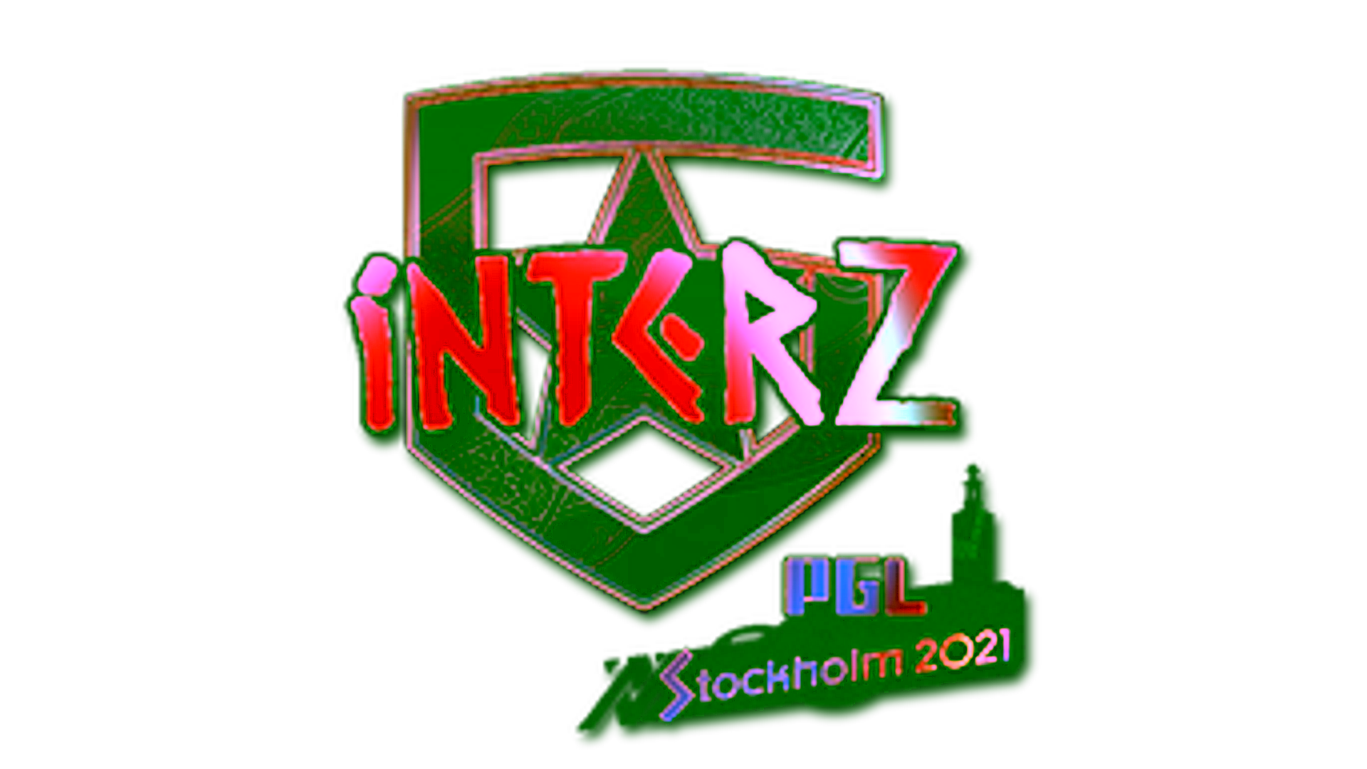 Display for Sticker | interz (Holo) | Stockholm 2021