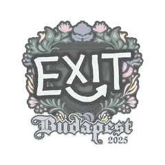 Sticker exit Budapest 2025