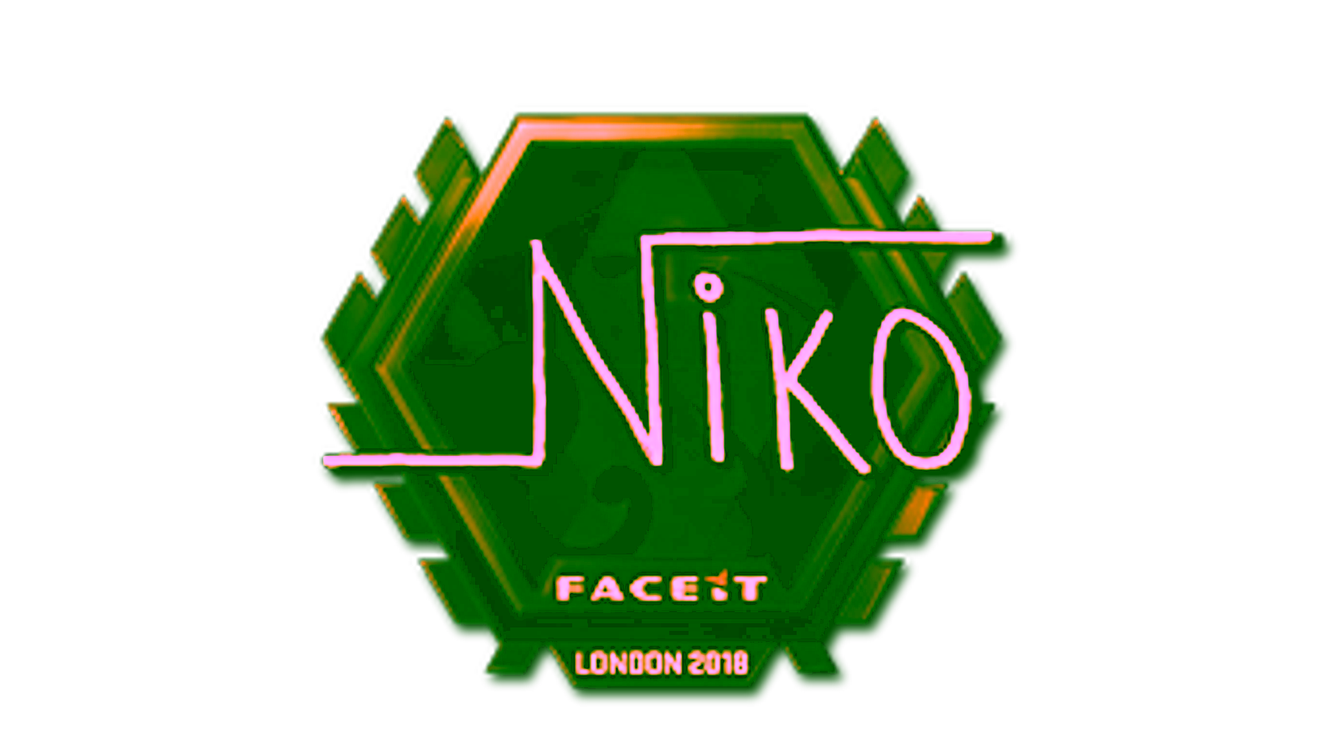 Display for Sticker | niko (Gold)  | London 2018