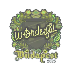 Sticker w0nderful Budapest 2025