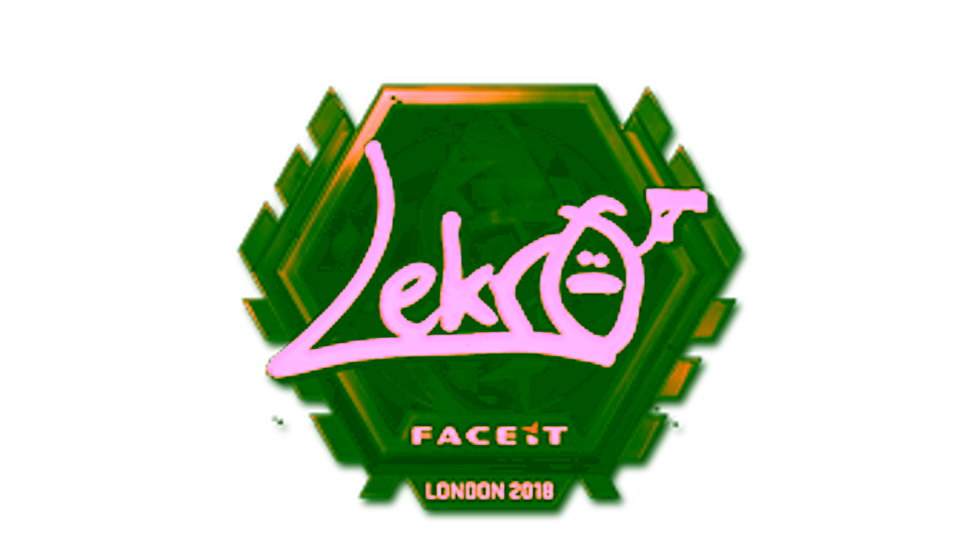 Display for Sticker | Lekr0 (Gold) | London 2018