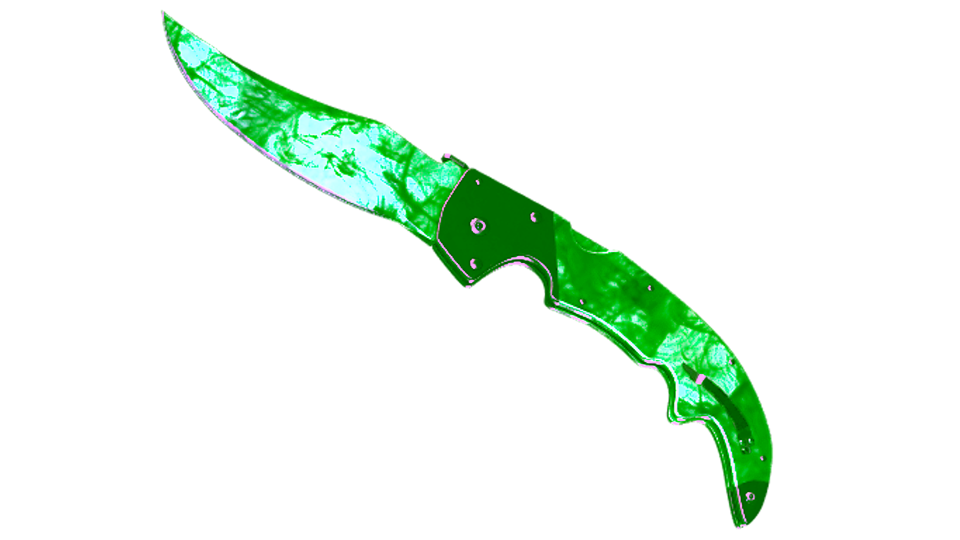 Display for ★ StatTrak™ Falchion Knife | Gamma Doppler Emerald (Factory New)