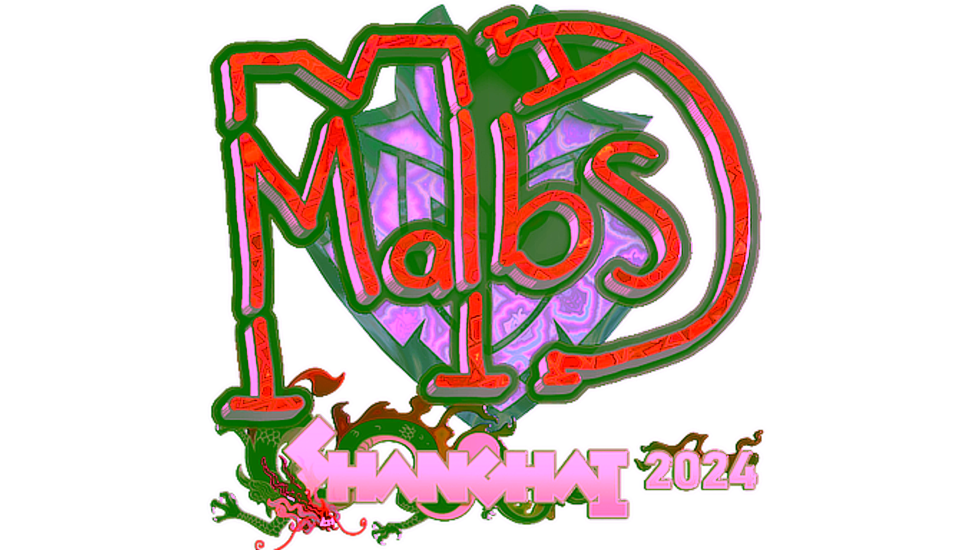 Display for Sticker | malbsMd (Holo) | Shanghai 2024