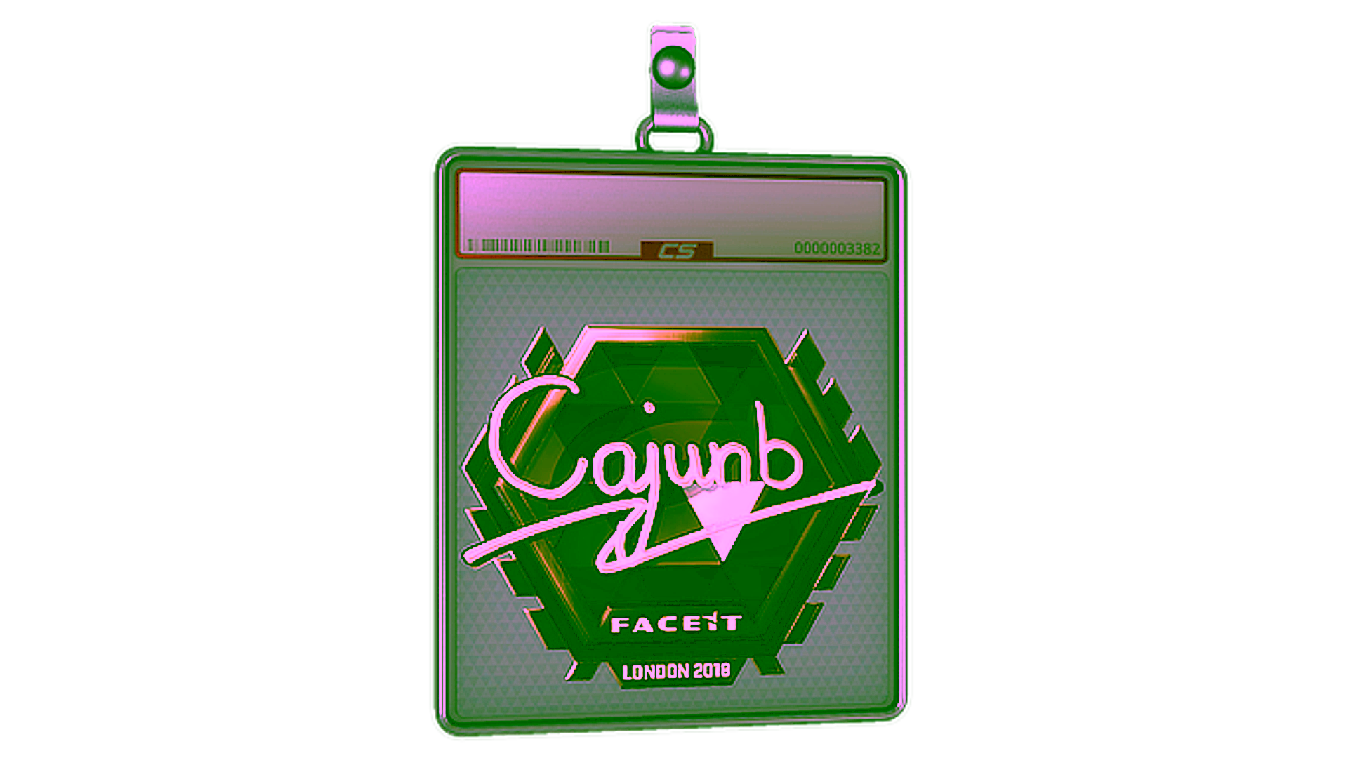 Display for Sticker Slab | cajunb (Gold) | London 2018
