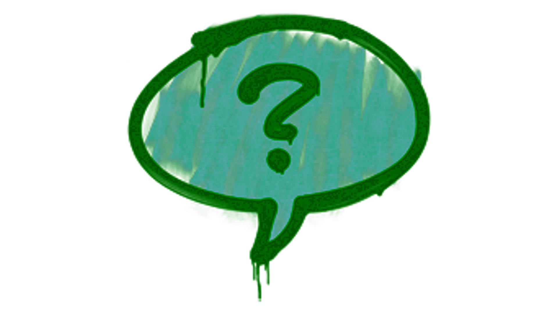 Affichage pour Sealed Graffiti | Question Mark (Frog Green)