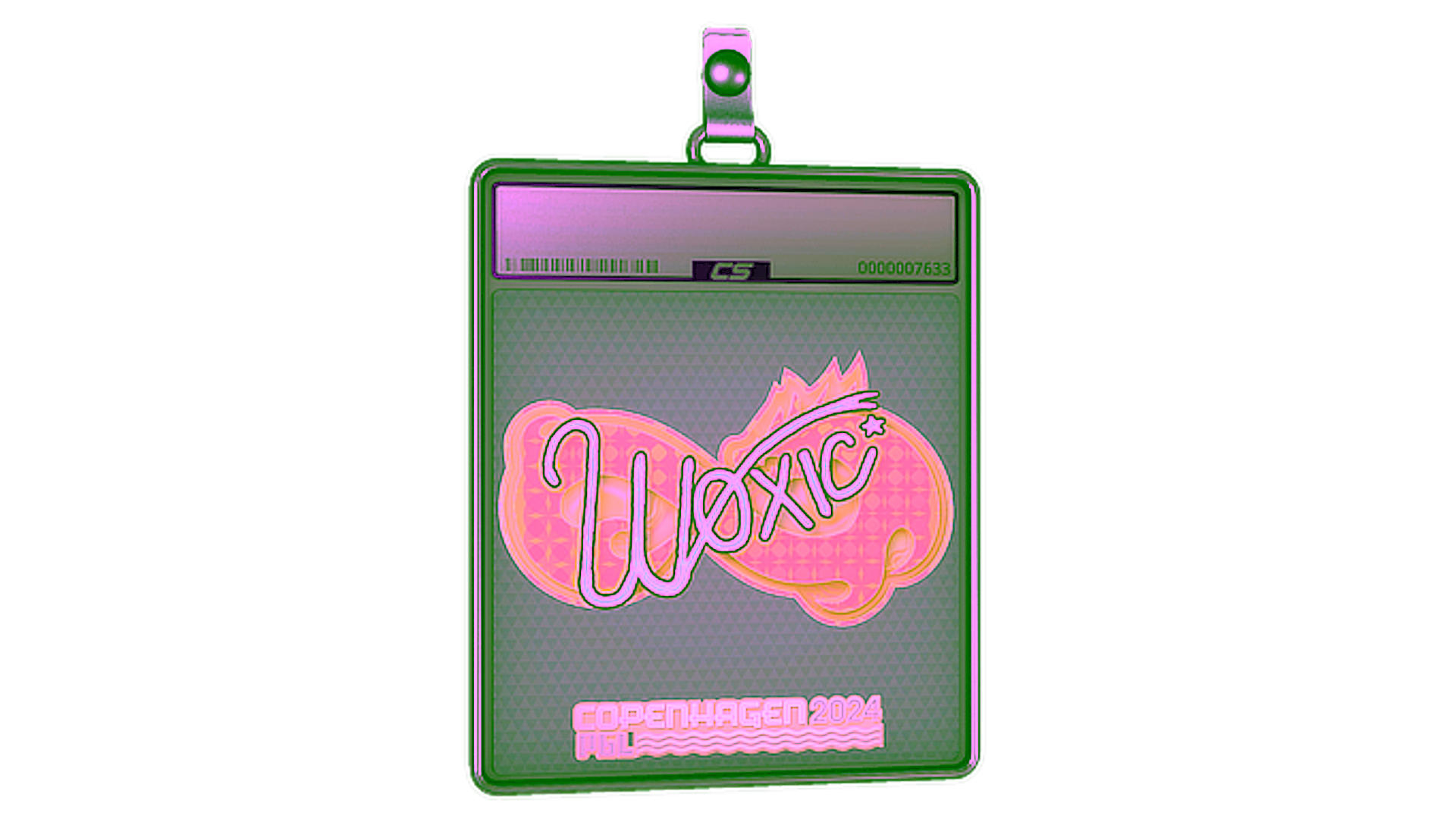 Display for Sticker Slab | woxic (Holo) | Copenhagen 2024
