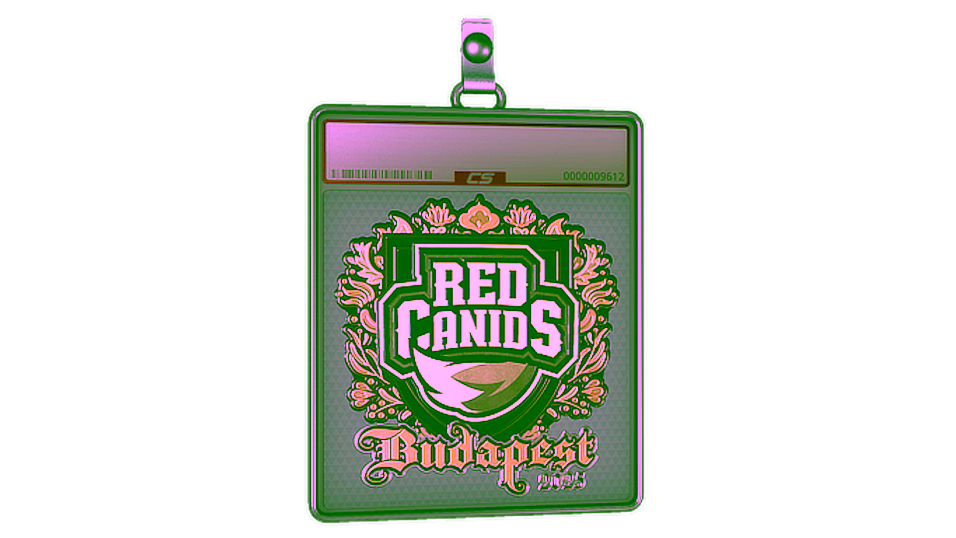 Wyświetl dla Sticker Slab | RED Canids (Gold) | Budapest 2025