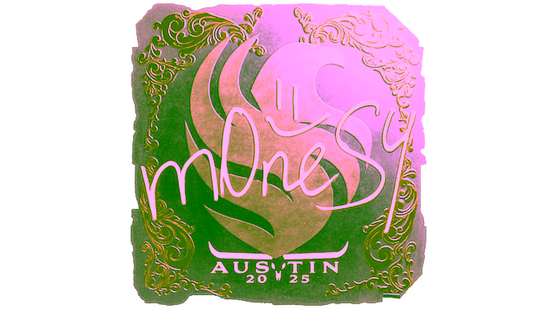 Display for Sticker | m0NESY (Gold) | Austin 2025