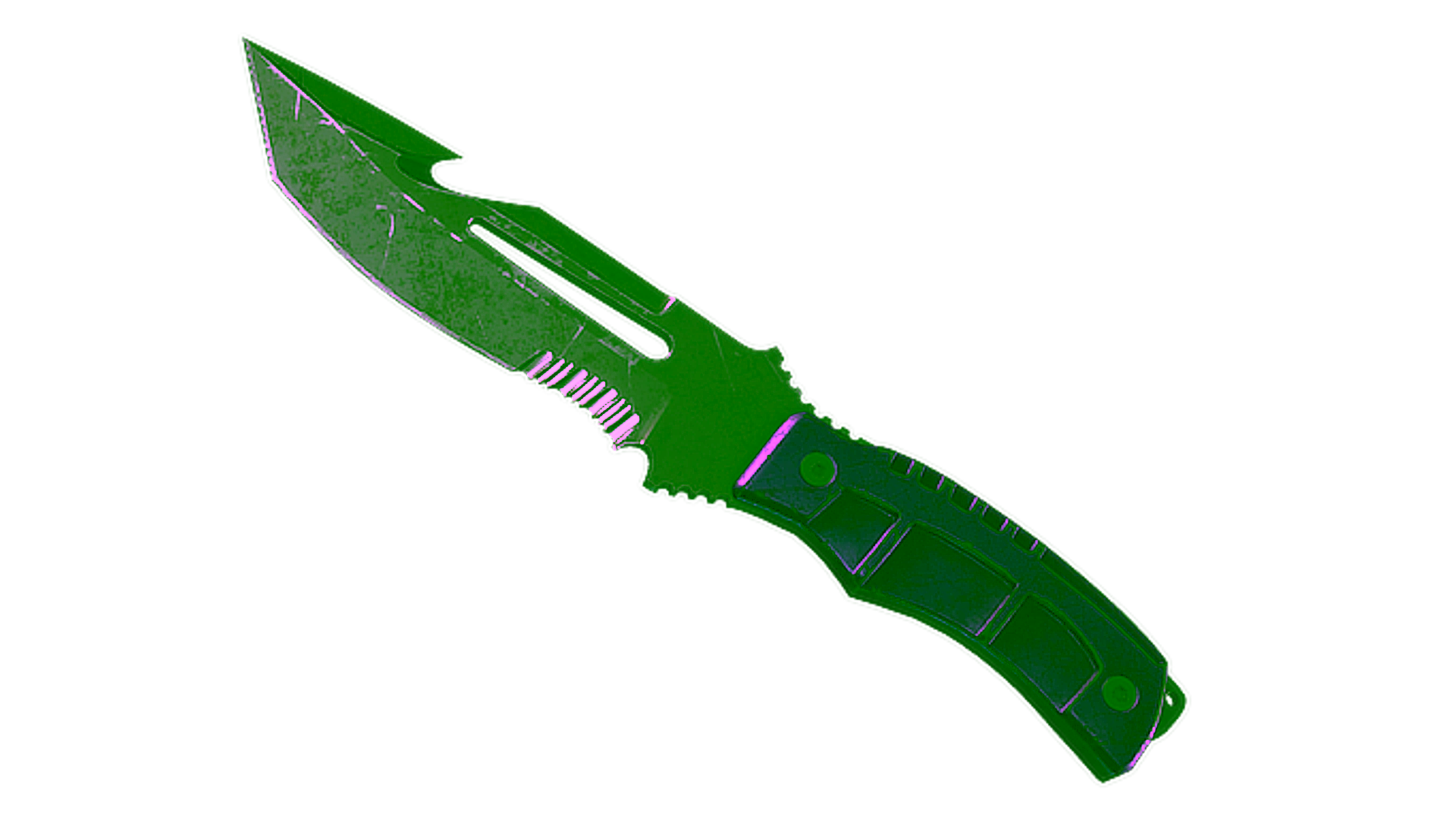 Display for ★ StatTrak™ Survival Knife | Ultraviolet (Battle-Scarred)