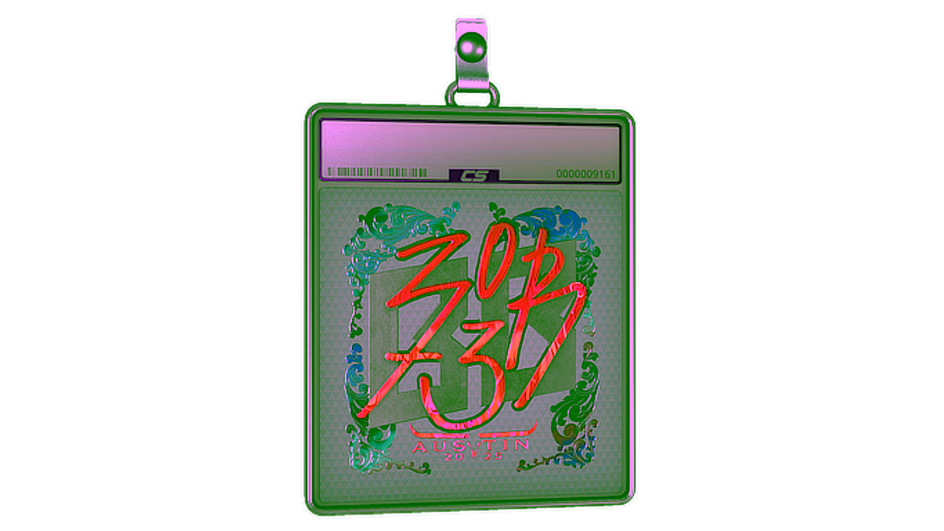 Display for Sticker Slab | zorte (Holo) | Austin 2025