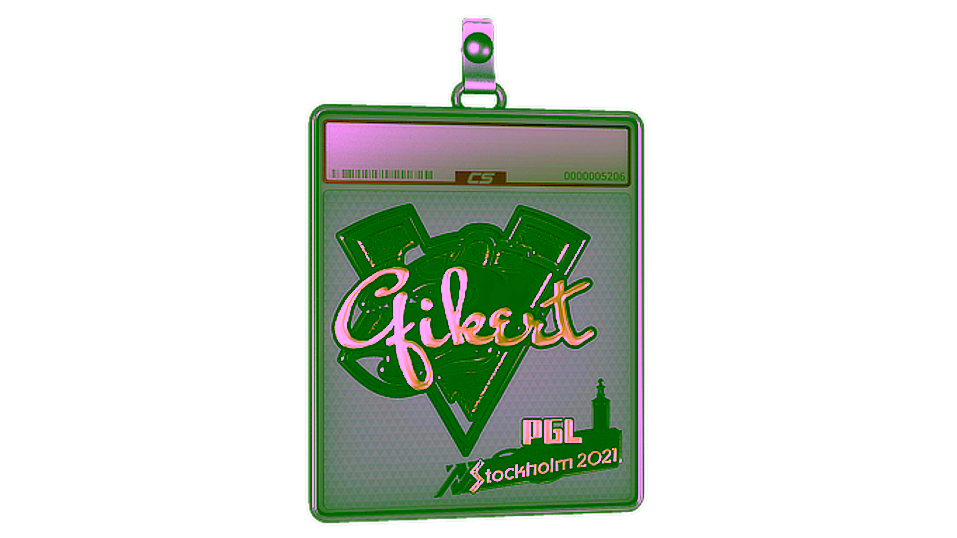 Affichage pour Sticker Slab | Qikert (Gold) | Stockholm 2021