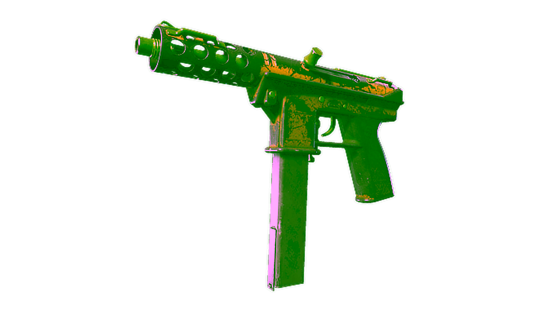 Display for Souvenir Tec-9 | Citric Acid (Battle-Scarred)