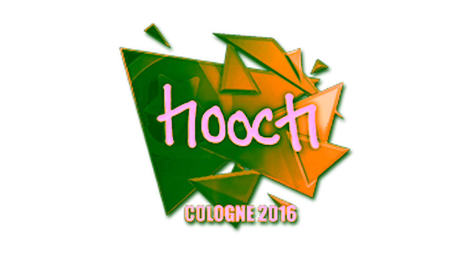Visar för Sticker | hooch (Gold) | Cologne 2016