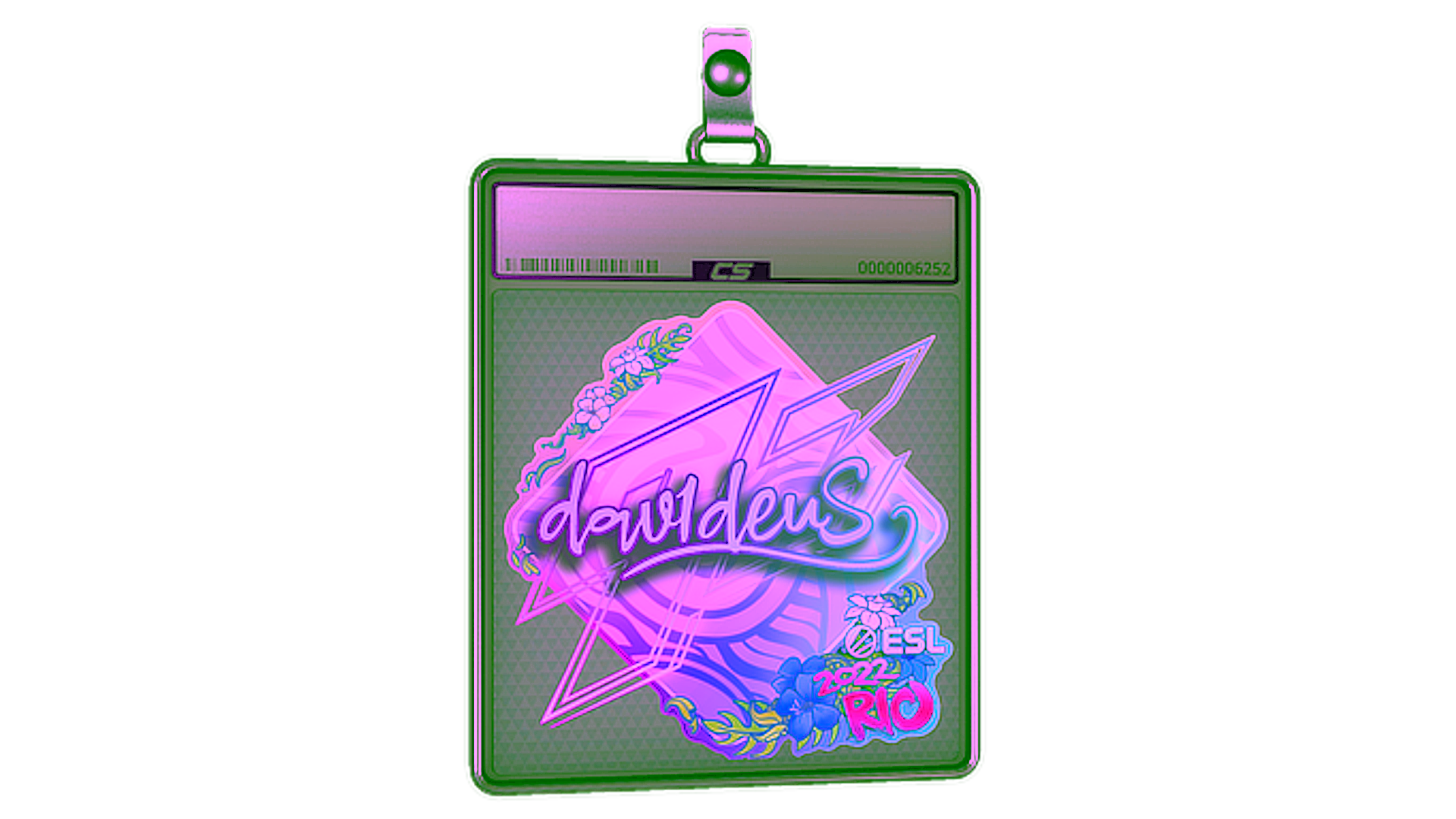 Exibição para Sticker Slab | dav1deuS (Holo) | Rio 2022