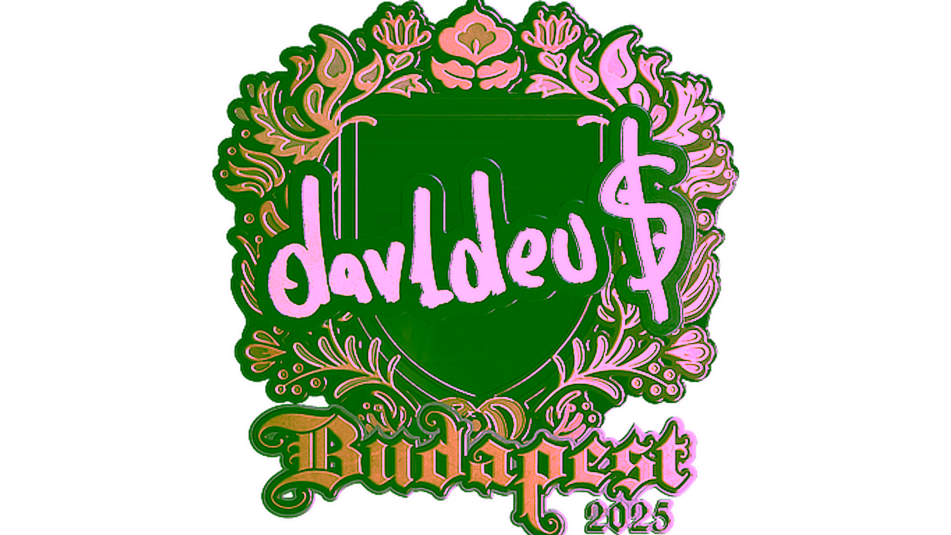 Display for Sticker | dav1deuS (Gold) | Budapest 2025