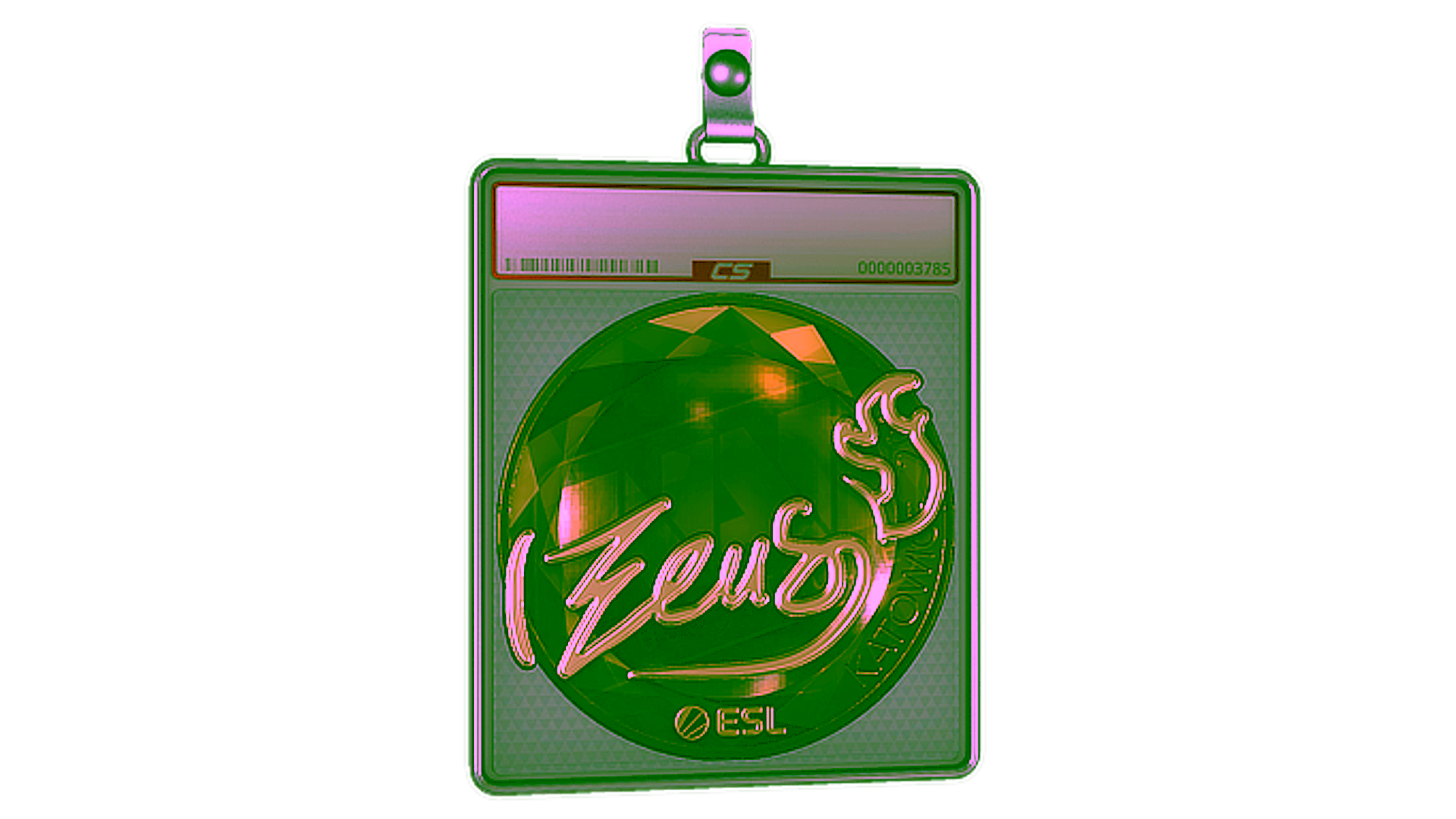 Visar för Sticker Slab | Zeus (Gold) | Katowice 2019