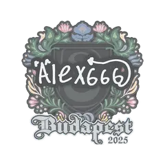 Sticker alex666 Budapest 2025