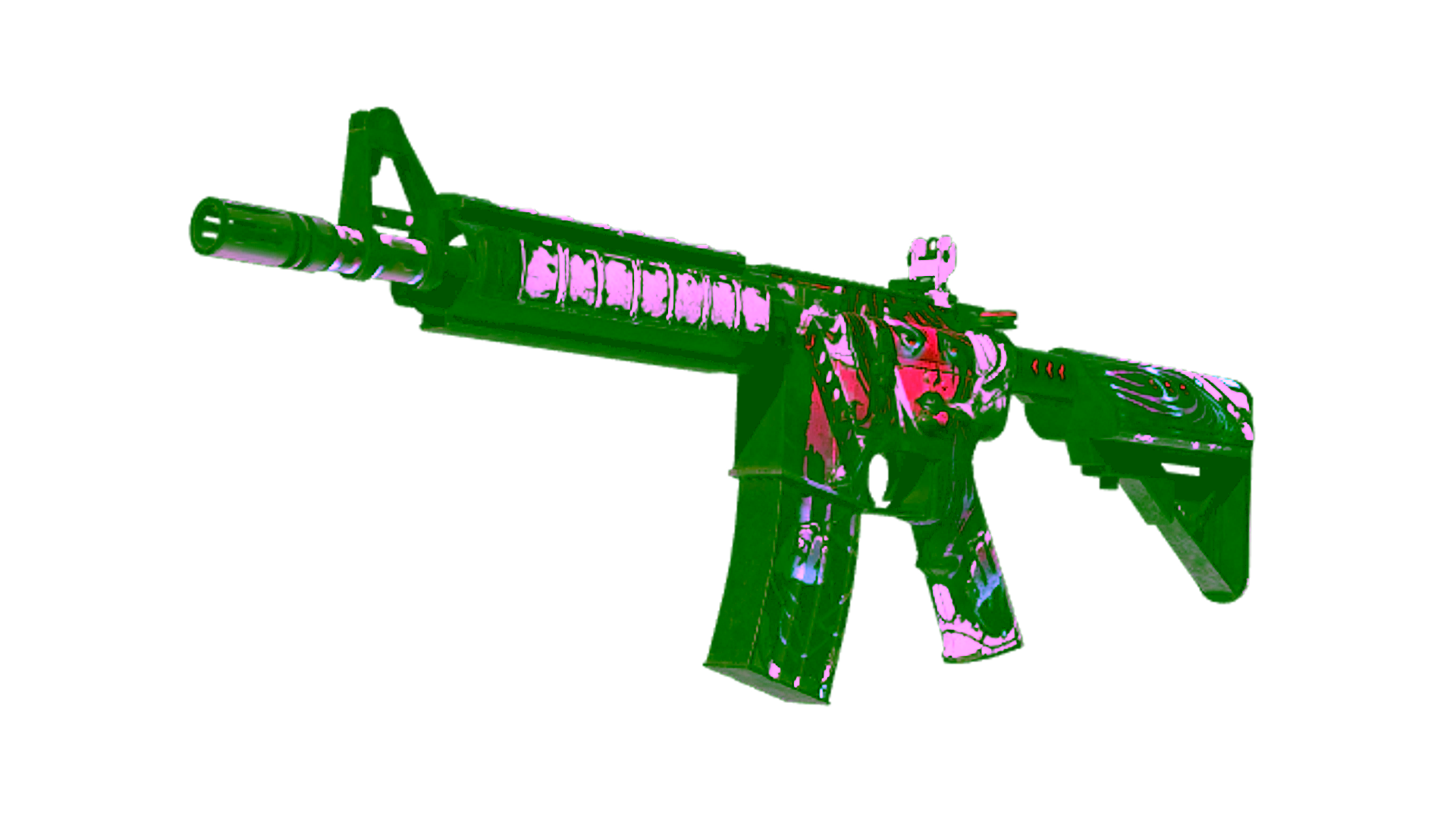 Display for M4A4 | Neo-Noir (Battle-Scarred)