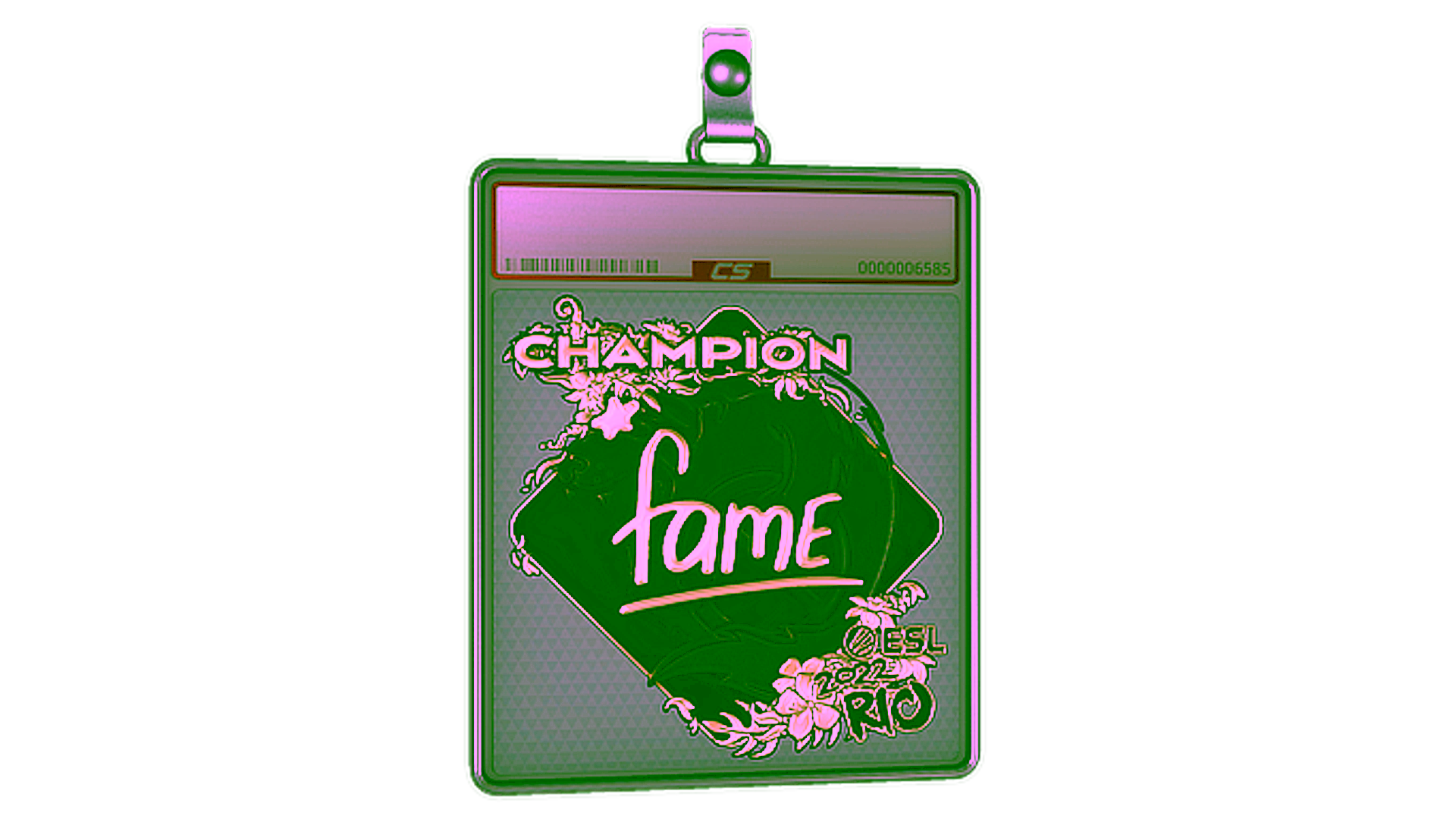 Display for Sticker Slab | fame (Gold, Champion) | Rio 2022
