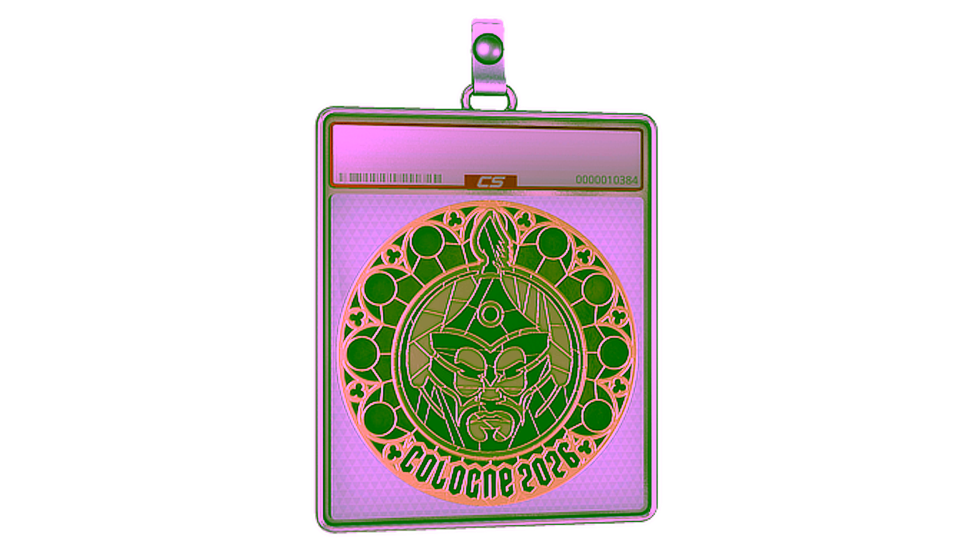 Display for Sticker Slab | The Mongolz (Gold) | Cologne 2026