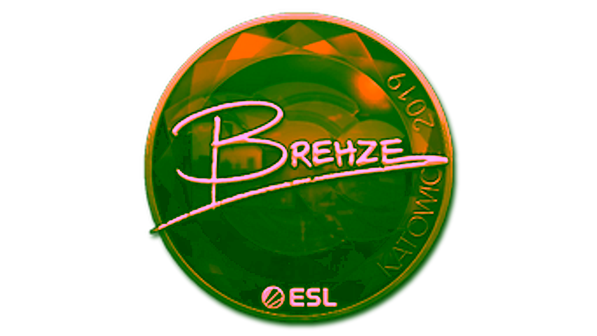 Display for Sticker | Brehze (Gold) | Katowice 2019
