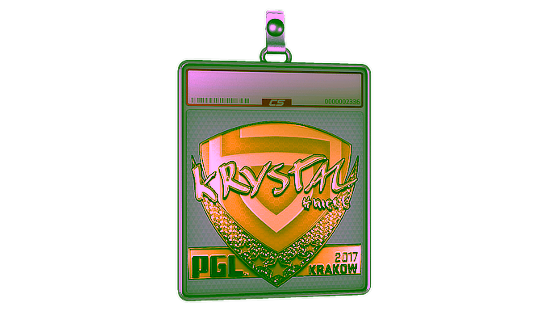 Mostrar para Sticker Slab | kRYSTAL (Gold) | Krakow 2017