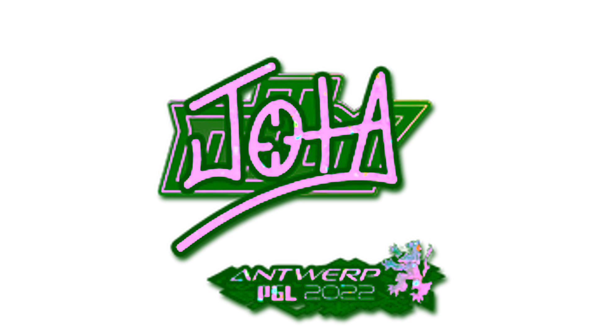 Visar för Sticker | JOTA (Glitter) | Antwerp 2022