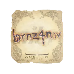 Sticker brnz4n Austin 2025