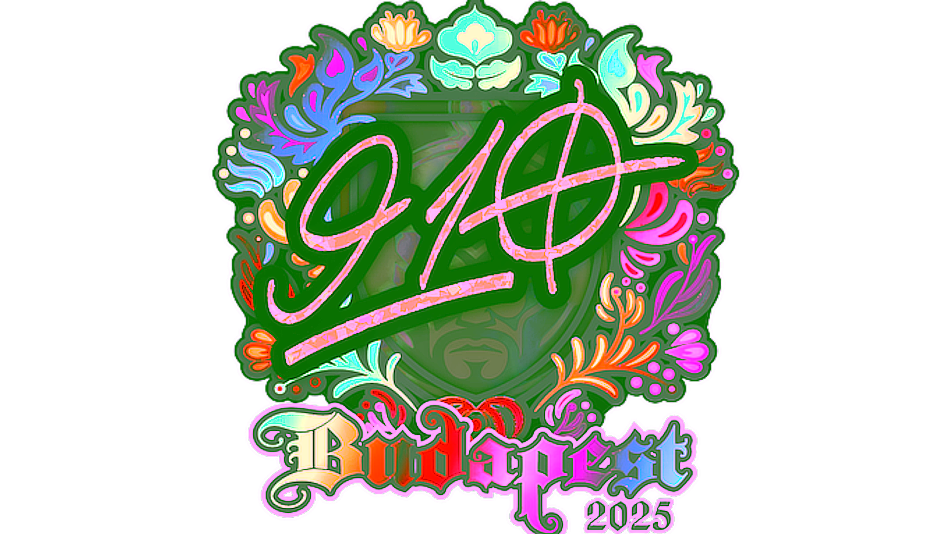 Display for Sticker | 910 (Holo) | Budapest 2025