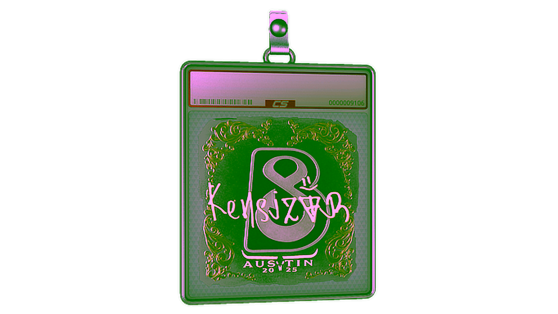 Display for Sticker Slab | kensizor (Gold) | Austin 2025