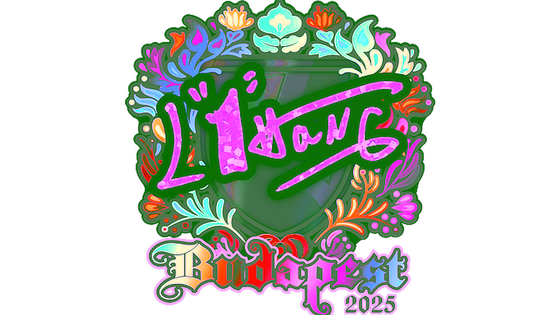 Display for Sticker | L1haNg (Holo) | Budapest 2025