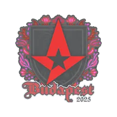 Sticker Astralis Budapest 2025