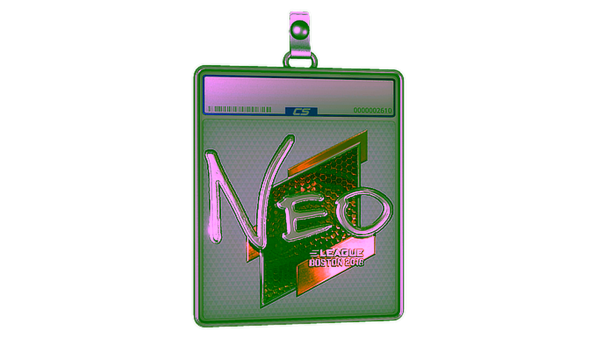 Exibição para Sticker Slab | NEO (Foil) | Boston 2018