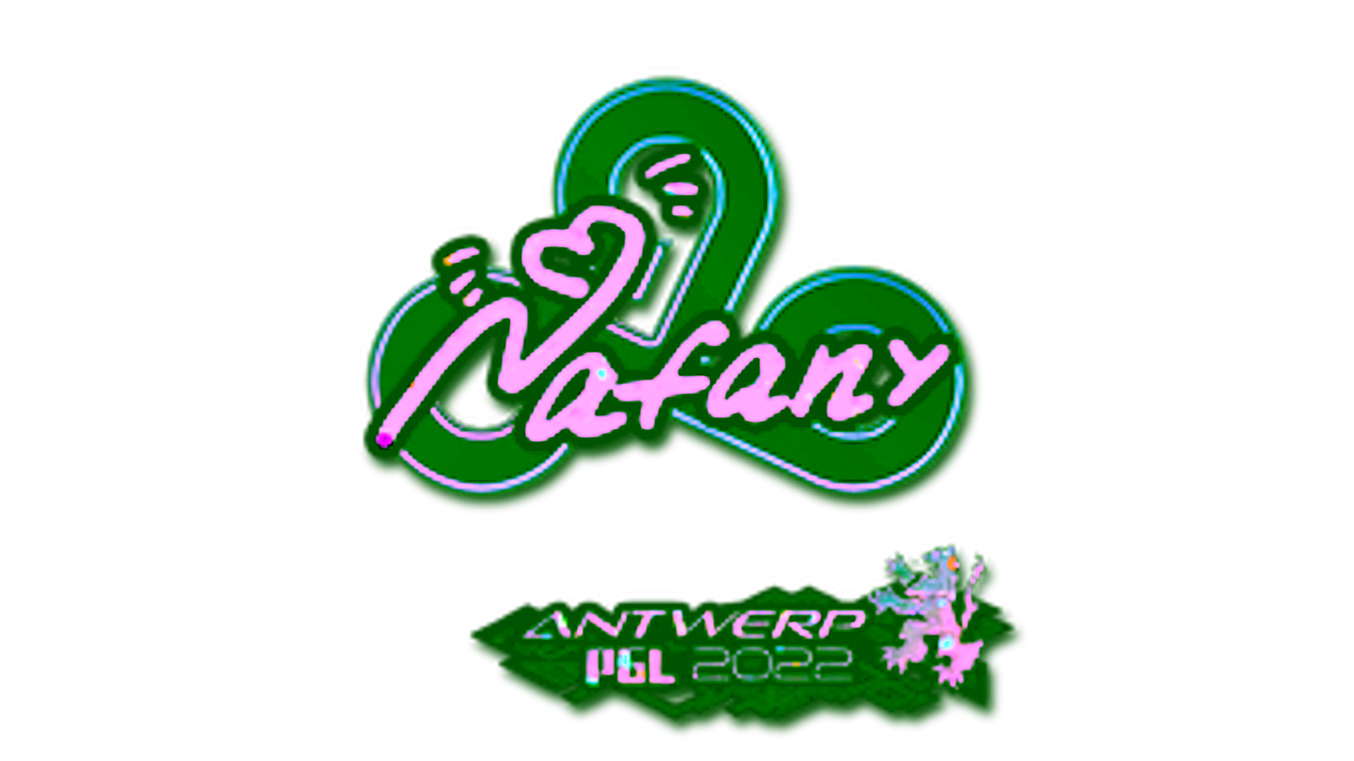 Mostrar para Sticker | nafany (Glitter) | Antwerp 2022