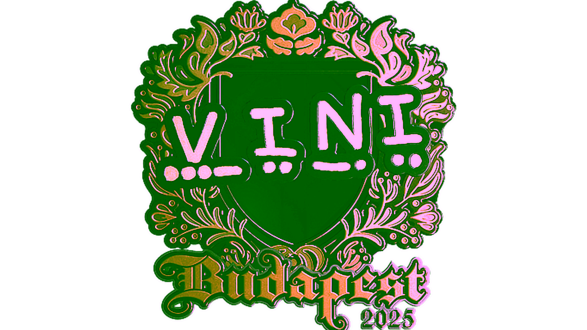 Exibição para Sticker | VINI (Gold) | Budapest 2025
